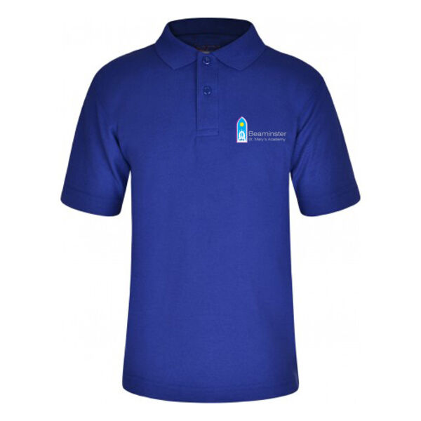 St Mary's Beaminster Blue Polo Shirt Thumbnail